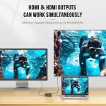 4K 60Hz Dual HDMI USB-C Adapter