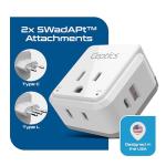 Italy, Rome Power Plug Adapter with USB-C