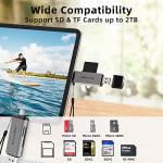 WALNEW USB-C SD/Micro-SD Card Reader Adapter