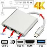 Android 4K HDMI Adapter Cable with USB-C