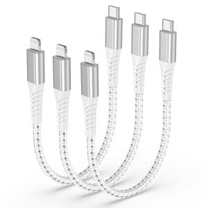 PEAKLIFT 15CM USB-C to Lightning Cable 3-Pack