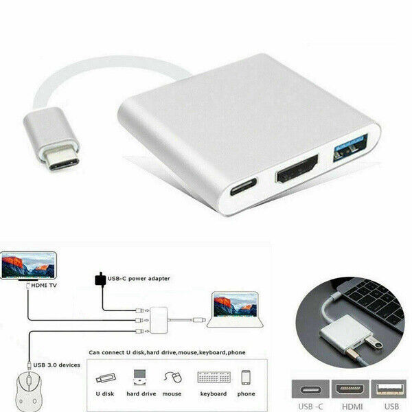 Type C Hub Adapter with HDMI & USB