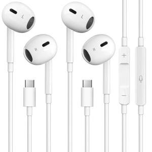 2 Pack Wired USB-C Headphones with Microphone