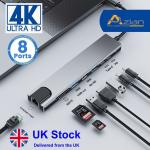 Type C 8-in-1 Adaptor for MacBook & Mobile