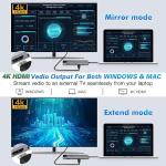 Type C 8-in-1 Adaptor for MacBook & Mobile