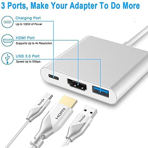 3-in-1 USB-C Hub with 4K HDMI (silver)