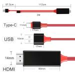 6.6FT USB C to HDMI Adapter for Samsung