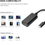 High-performance USB-C to HDMI Adapter - 4K Compatible