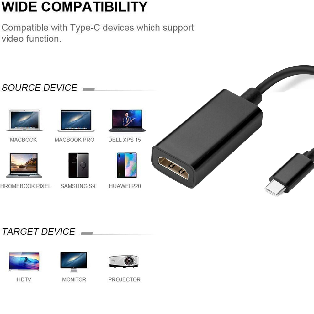 High-performance USB-C to HDMI Adapter - 4K Compatible