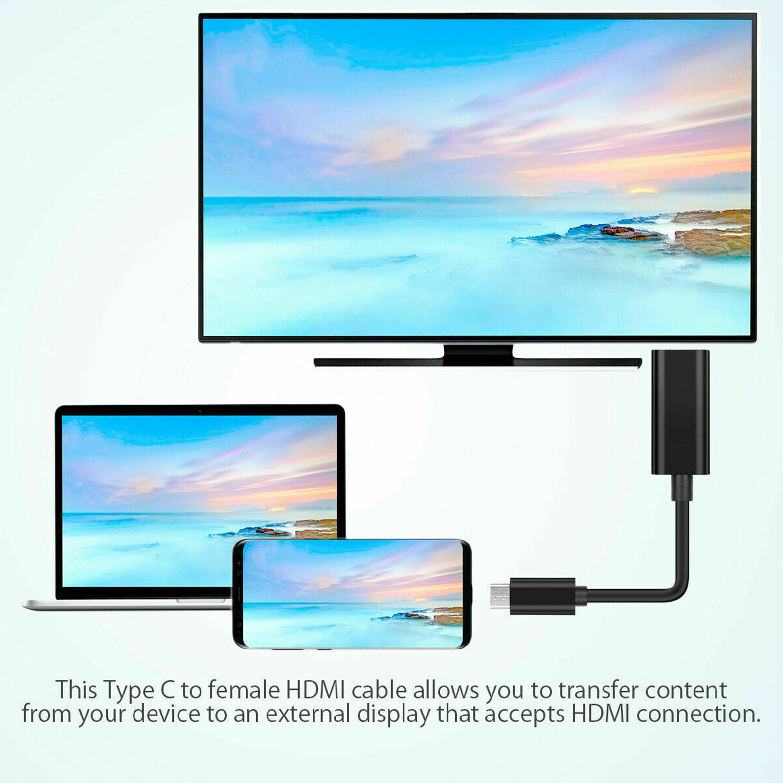 High-performance USB-C to HDMI Adapter - 4K Compatible