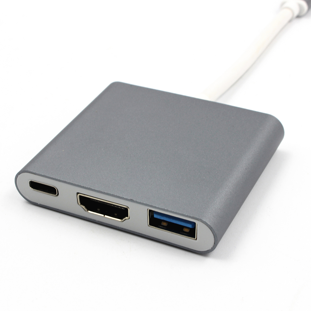 Yesbay 3-in-1 USB-C Hub Adapter