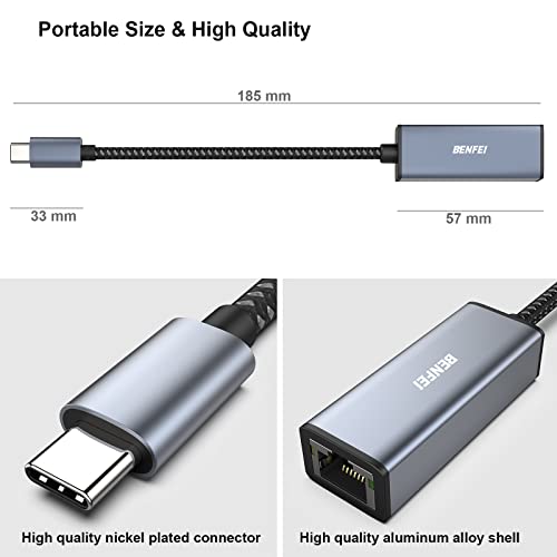 Benfei USB-C to Ethernet Adapter for MacBooks