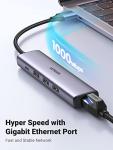 UGREEN 5-in-1 USB-C Ethernet Adapter Hub