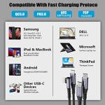 Right Angle USB-C to USB-C Cable Set