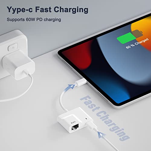 2-in-1 USB C Ethernet & Charge Adapter