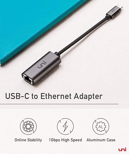 Uni USB-C Ethernet Adapter for Multiple Devices