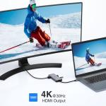6-in-1 USB-C Hub with 4K HDMI & Ethernet
