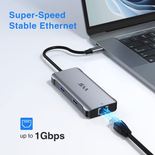 6-in-1 USB-C Hub with 4K HDMI & Ethernet