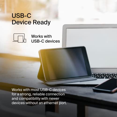 Belkin USB-C Ethernet Adapter for MacBook, iPad, XPS