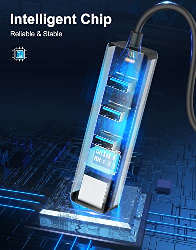 ABLEWE USB-C Ethernet Adapter with 3 USB Ports