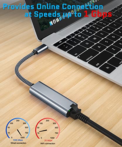 USB-C Ethernet Adapter with Charging Port