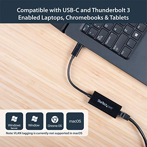 USB-C to Gigabit Ethernet Adapter - Thunderbolt Compatible