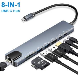 Multiport USB-C Adapter for MacBooks/iPad Pro/Laptops