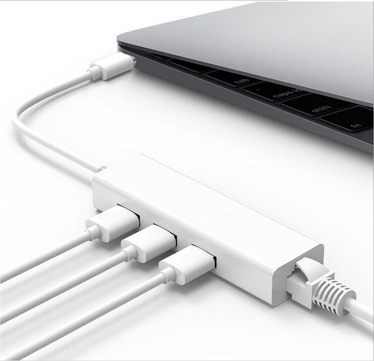 USB-C Ethernet Adapter Hub for PC