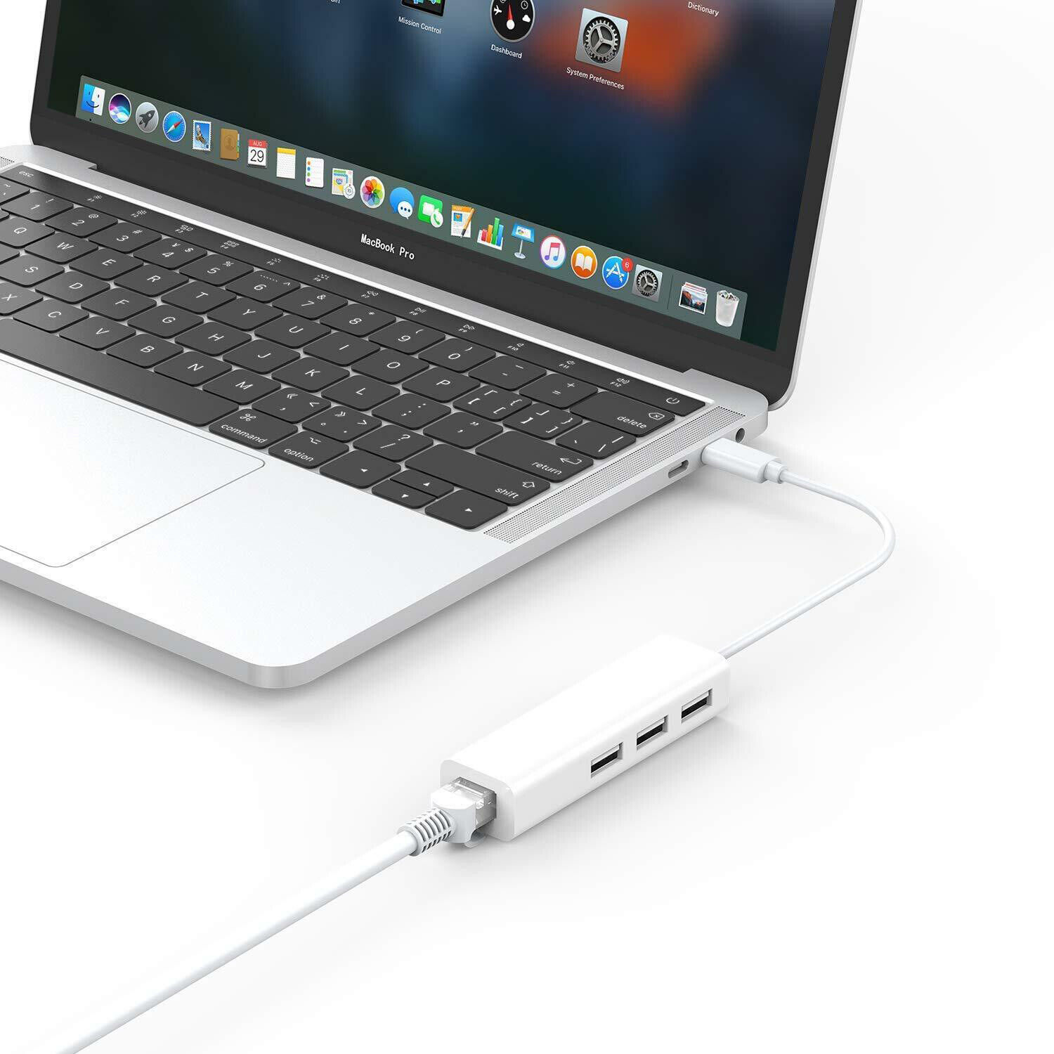 USB-C Ethernet Adapter Hub for PC