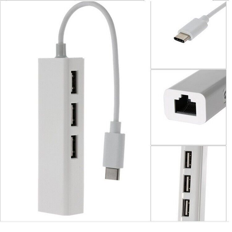 USB-C Ethernet Adapter Hub for PC