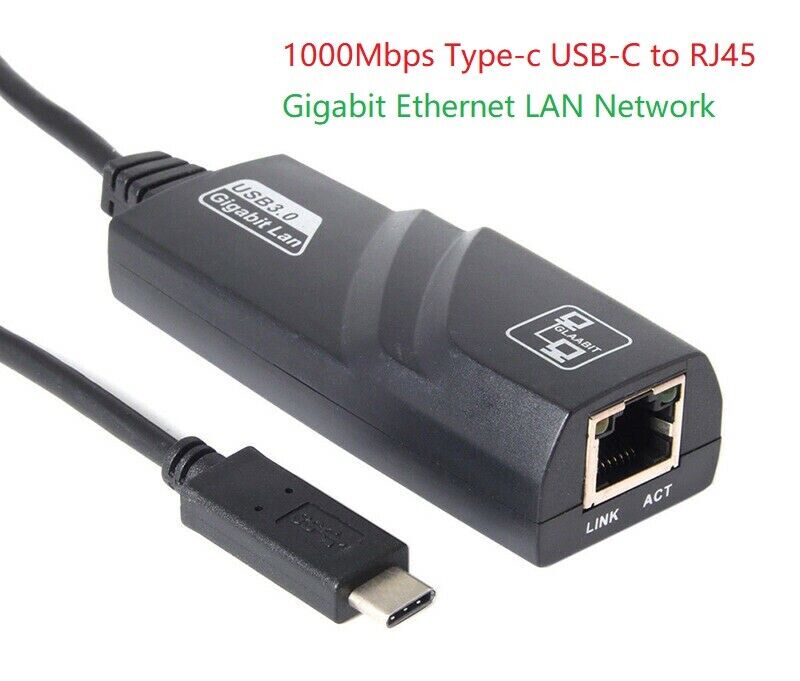 USB-C to RJ45 Ethernet Adapter 1000MBPS