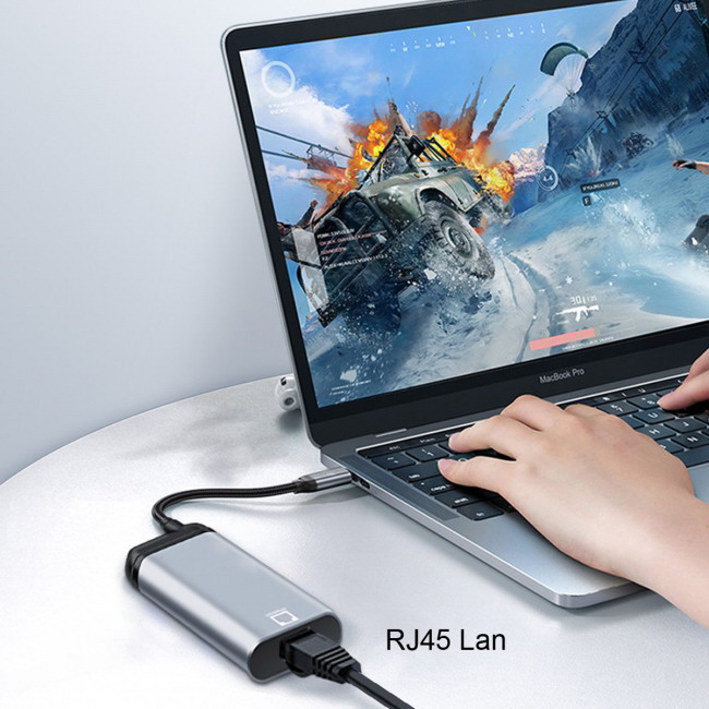 CY USB-C to Gigabit Ethernet Adapter