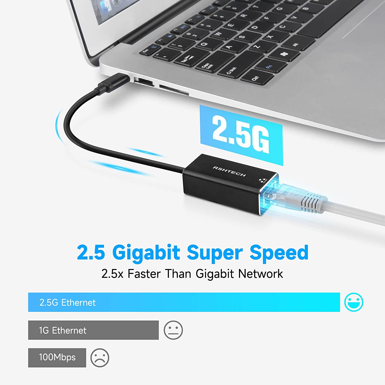 Aluminum USB-C 2.5G Ethernet Adapter - WK-C25
