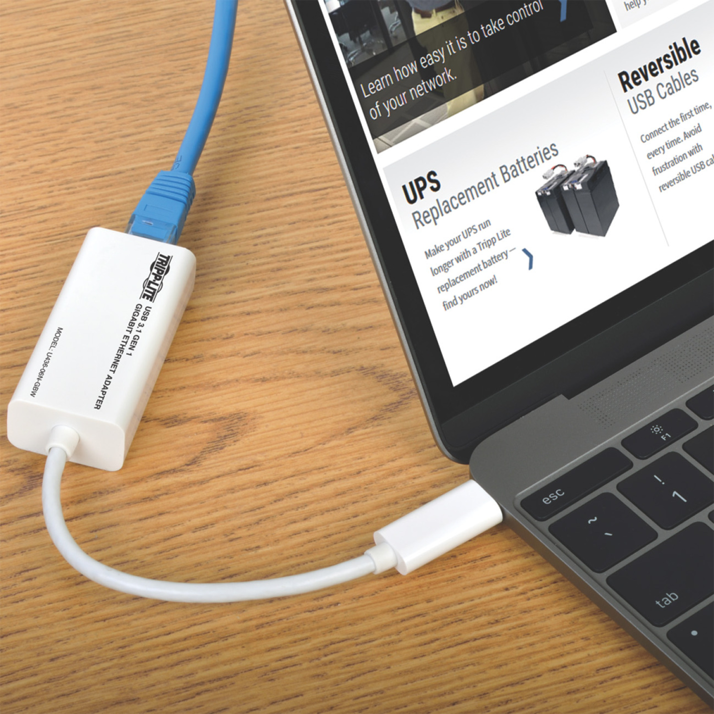 USB-C to Gigabit Ethernet Network Adapter