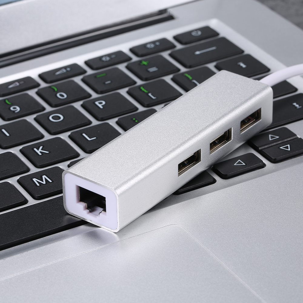 USB-C 3 Port HUB with Ethernet Adapter
