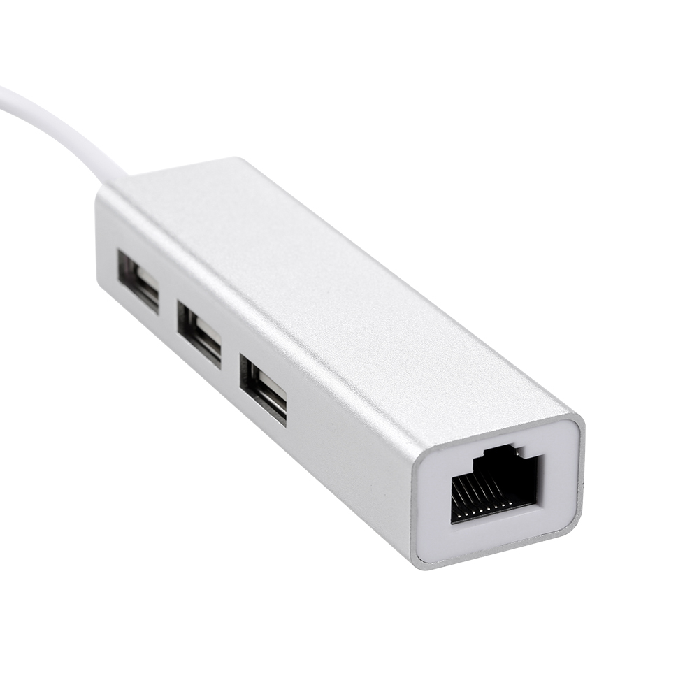 USB-C 3 Port HUB with Ethernet Adapter
