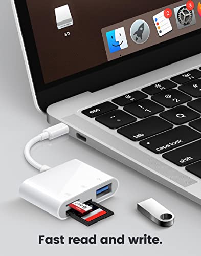 USB-C SD Card Reader for Apple & Samsung Devices