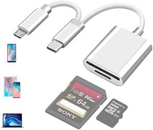 USB-C Memory Card Reader with OTG Adapter