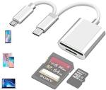 USB-C Memory Card Reader with OTG Adapter
