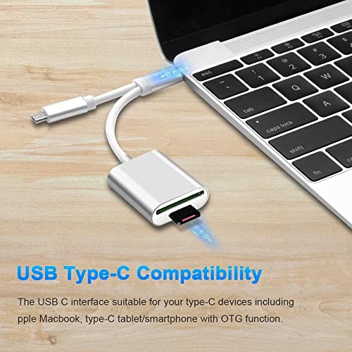 USB-C Memory Card Reader with OTG Adapter