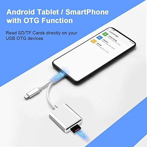 USB-C Memory Card Reader with OTG Adapter