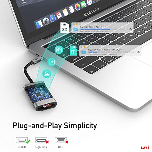 uni USB C SD Card Reader for Android