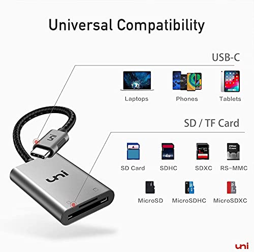 uni USB C SD Card Reader for Android