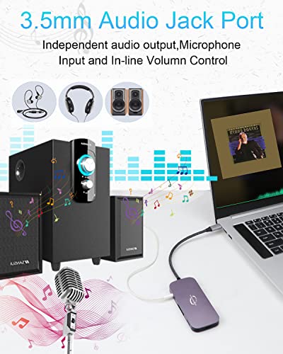 8-in-1 USB-C Hub with Audio and 4K HDMI