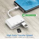 USB C SD Card Reader for MacBook, PC, Phone