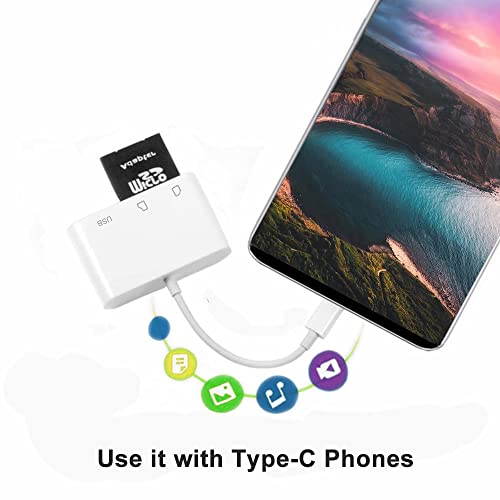 USB C SD Card Reader for MacBook, PC, Phone