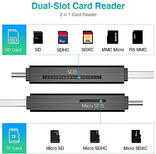 USB-C SD/micro SD Card Reader & Adapter