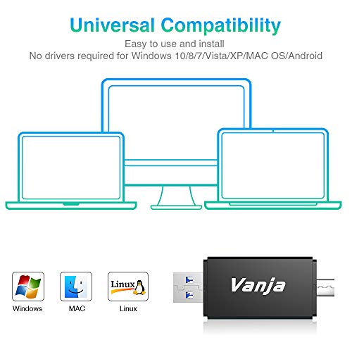 Vanja USB-C SD/Micro SD Card Reader