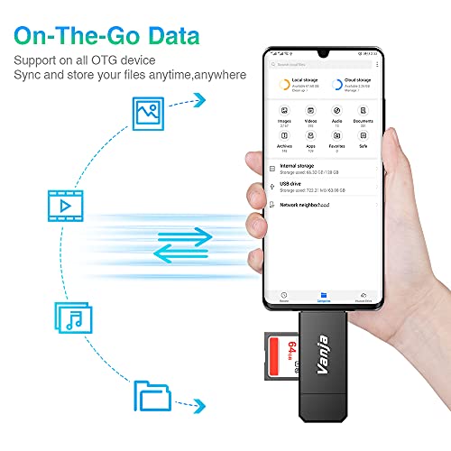Vanja USB-C SD/Micro SD Card Reader