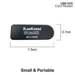 Black USB-C SD/Micro SD Card Reader Adapter